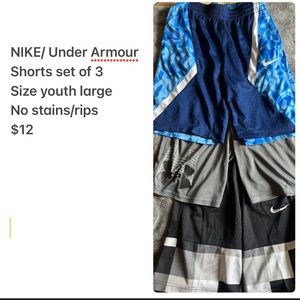 Name brand shorts youth / men sizes like NEW